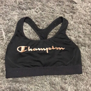 Champion Sports Bra Racerback Medium Support Black Activewear Size M‎